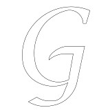 calligraphy font capital g